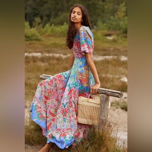 Anthropologie Roopa Pemmaraju Amandine Maxi Dress size 8